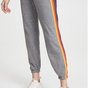 Aviator Nation 5 stripe sweatpants